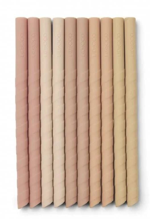 Багаторазові силіконові соломинки LIEWOOD Timoti Straw Set 10 pack