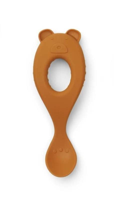 Дитяча навчальна ложка для годування LIEWOOD Mustard Bear