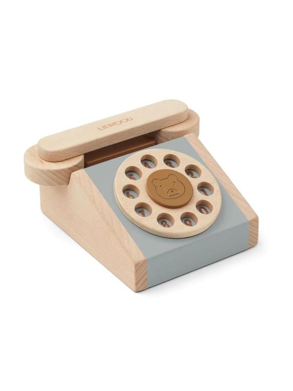 Дитячий дерев`яний телефон LIEWOOD BLUE