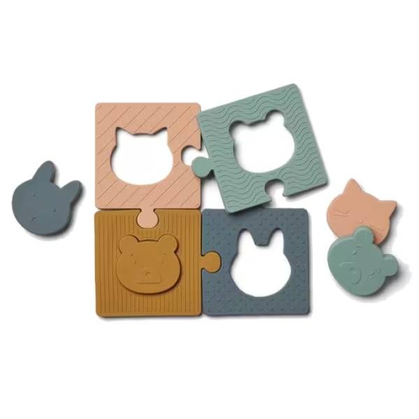 Дитячі силіконові пазли LIEWOOD Bodil Multi Mix