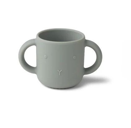 Дитяча чашка з двома ручками Liewood Gene Rabbit dove