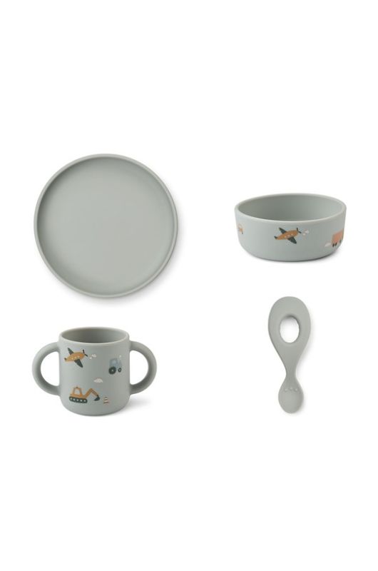 Дитячий силіконовий набір посуду LIEWOOD Vivi