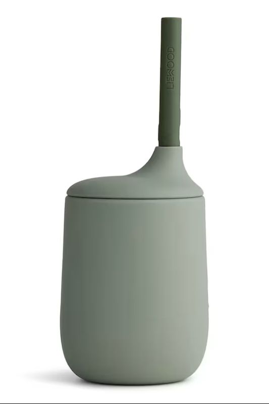 Дитяча силіконова чашка LIEWOOD Ellis Sippy Cup Faune green / hunter green mix