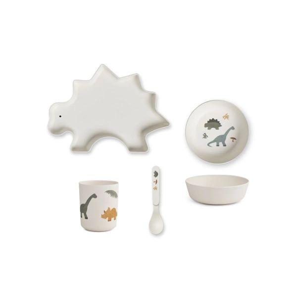Набір бамбукового посуду | Dino Mix від Liewood