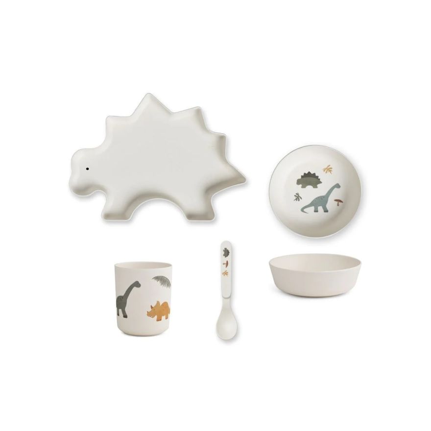Набір бамбукового посуду Dino Mix Liewood