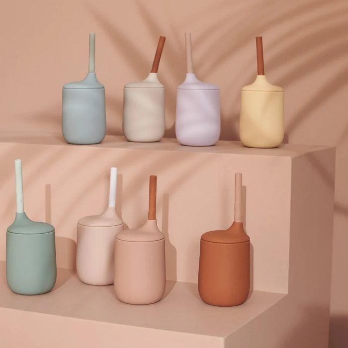 Дитяча силіконова чашка з трубочкою Liewood ELLIS SIPPY CUP d Mint mix