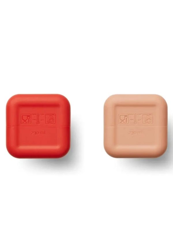 Силіконова пляшка для молочного коктейлю LIEWOOD MILKSHAKE – Red Apple Liewood