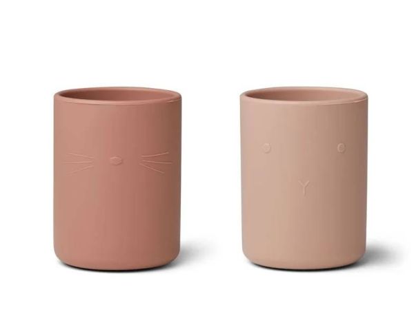 Дитячі силіконові чашки LIEWOOD 2 шт Rose mix