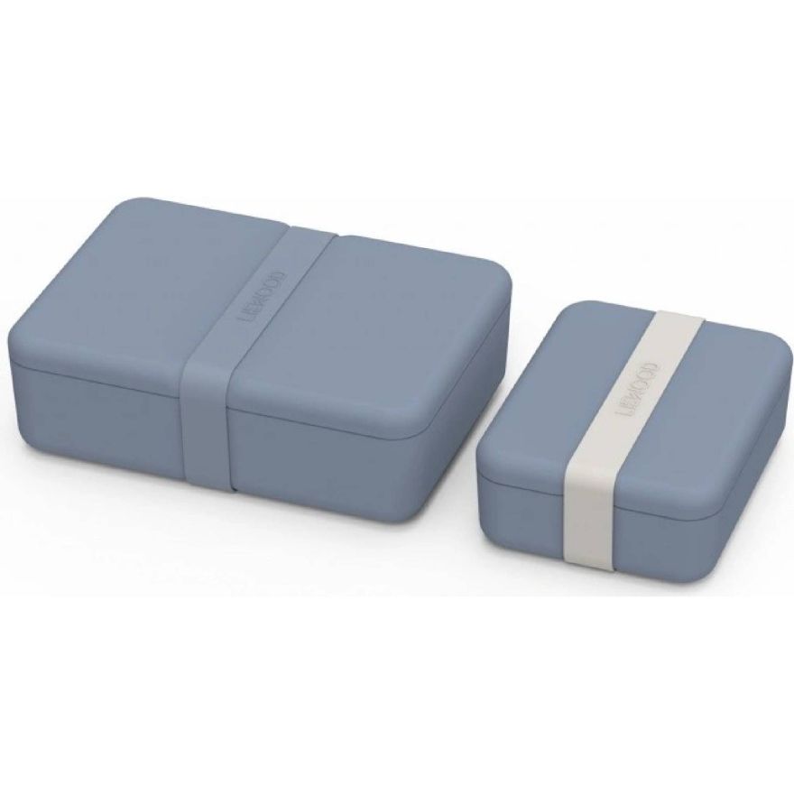 Дитячий бамбуковий ланч-бокс LIEWOOD Blue Wave