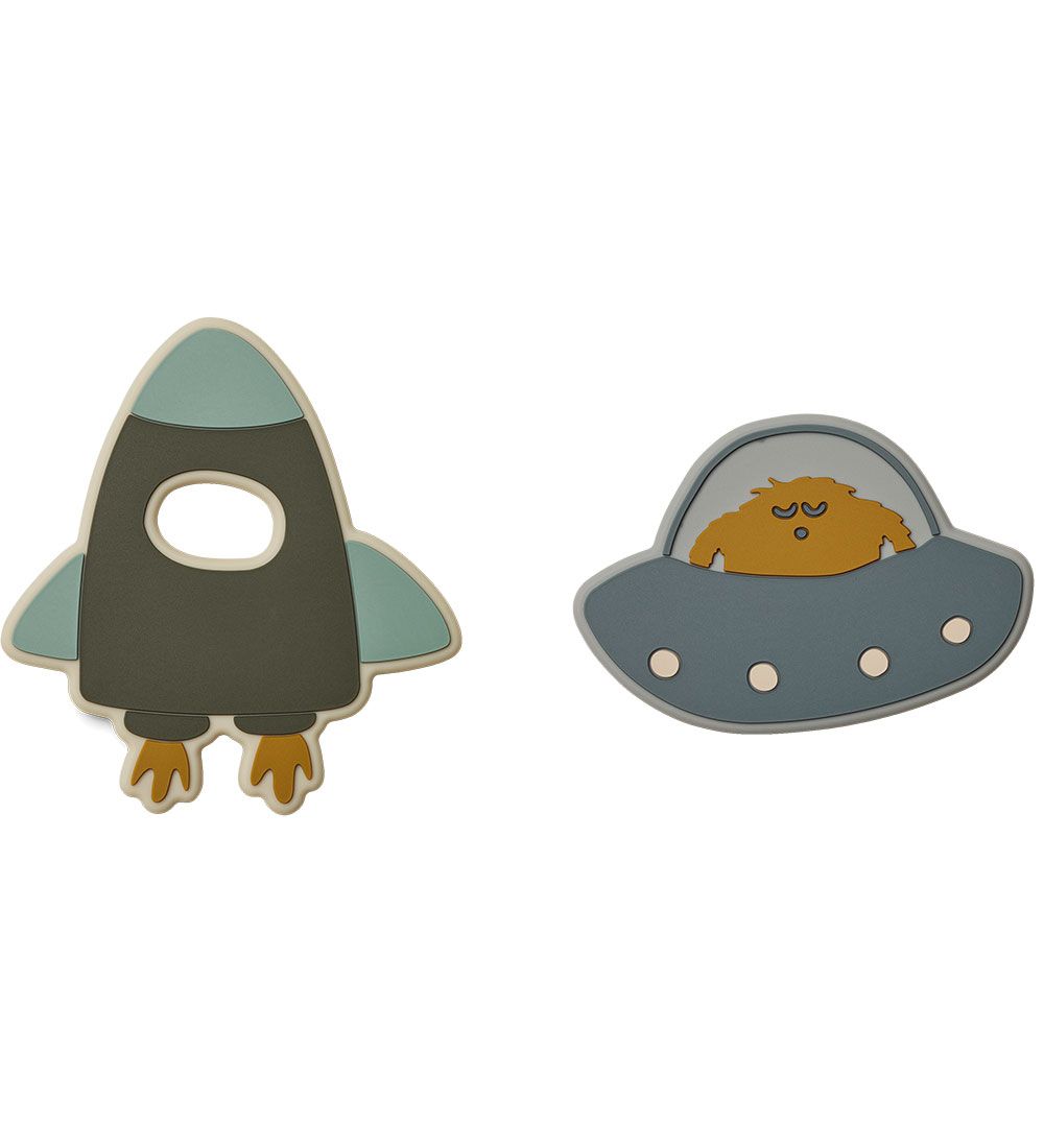 Силіконовий гризунець LIEWOOD для прорізування зубів Space Blue Multi Mix