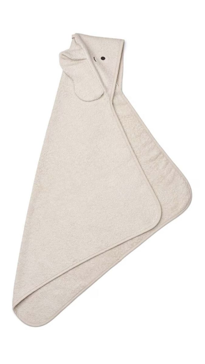 Бавовняний рушник для немовлят LIEWOOD Albert Elephant Hooded з органічної бавовни