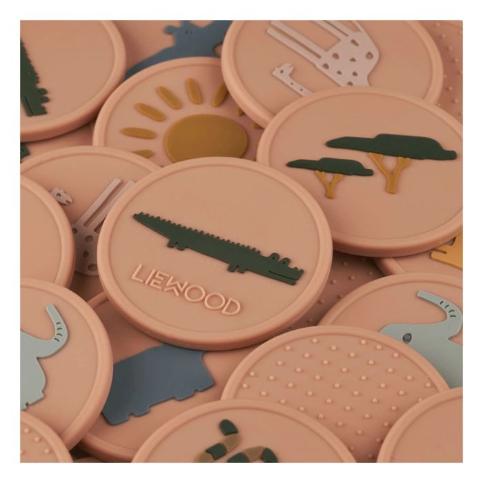 Дитяча гра на памʼять LIEWOOD Memory Easton Silicone Safari Pale Tuscany