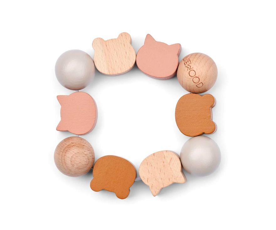 Дитяче деревʼяне брязкальце LIEWOOD Allie Rattle