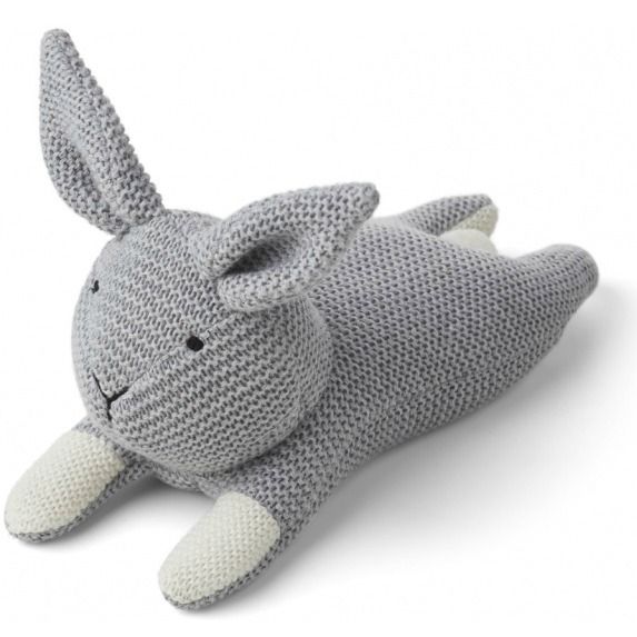 Дитяча вʼязана іграшка кролик LIEWOOD Rabbit Missy Grey Melang
