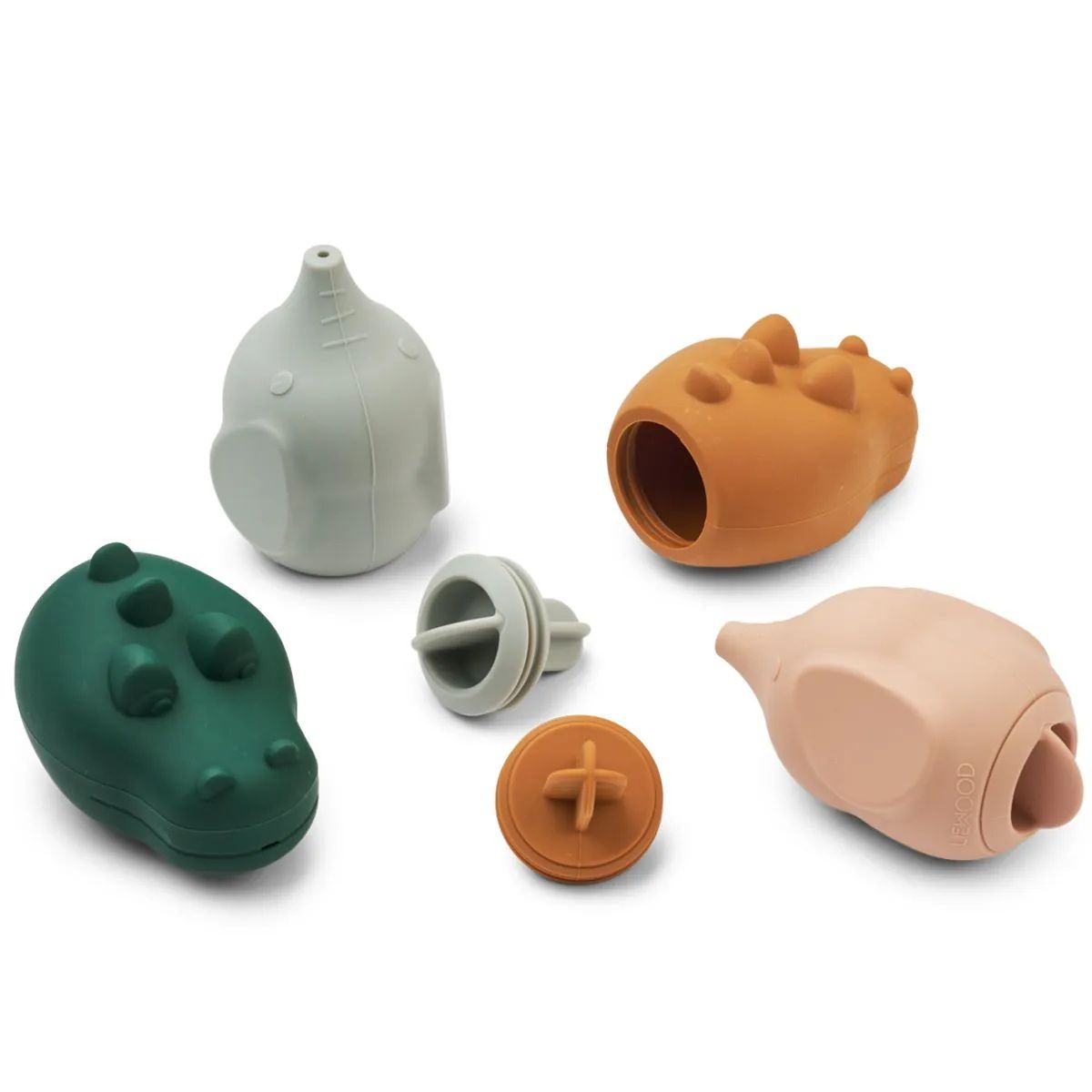 Набір для ванни LIEWOOD тварин CAROLINA, колір Dove blue multi mix