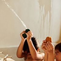 Набір для ванни LIEWOOD тварин CAROLINA, колір Dove blue multi mix