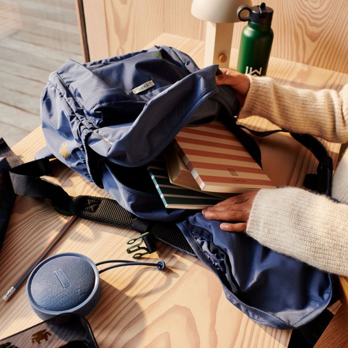 Дитячий рюкзак LIEWOOD Christine backpack – Robots indigo blue