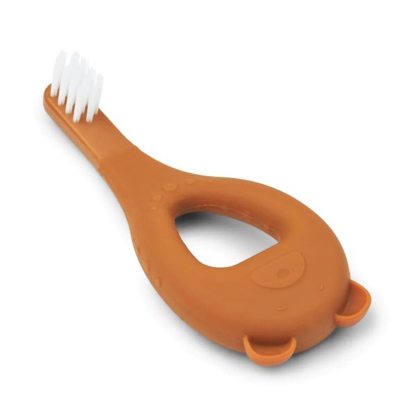 Дитяча зубна щітка LIEWOOD mustard  2-pack