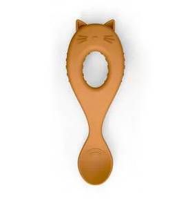 Дитяча навчальна ложка LIEWOOD Mustard Cat