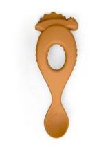 Дитяча навчальна ложка LIEWOOD Mustard Dino