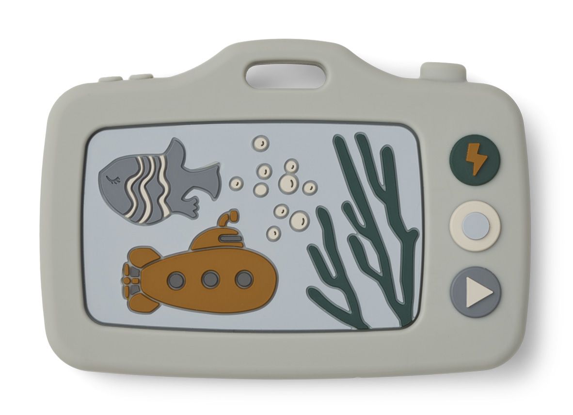 Силіконовий гризунець LIEWOOD Steven Camera - Sea Creature Blue Mix