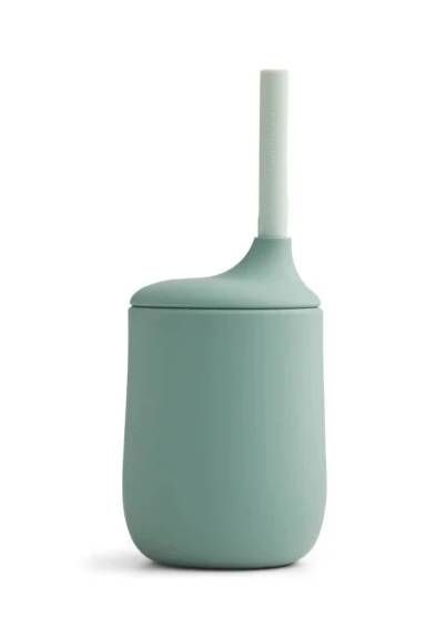 Дитяча силіконова чашка з трубочкою Liewood ELLIS SIPPY CUP  Mint mix