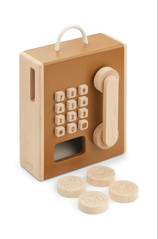 Дерев'яна іграшка телефон для дітей LIEWOOD 