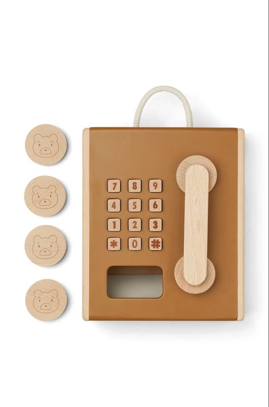 Дерев'яна іграшка телефон для дітей LIEWOOD 