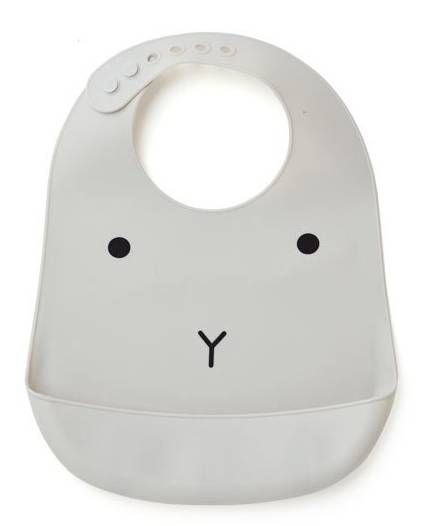 Дитячий нагрудник для годування LIEWOOD Rabbit Dumbo Grey