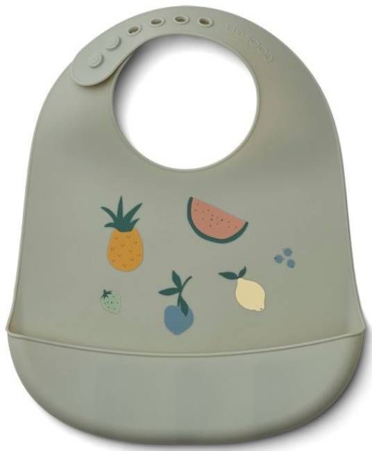 Дитячий слюнявчик LIEWOOD Tilda Fruit dove blue
