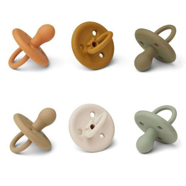 Набір пустушок LIEWOOD Paula Golden Caramel Multi Mix 3 шт.